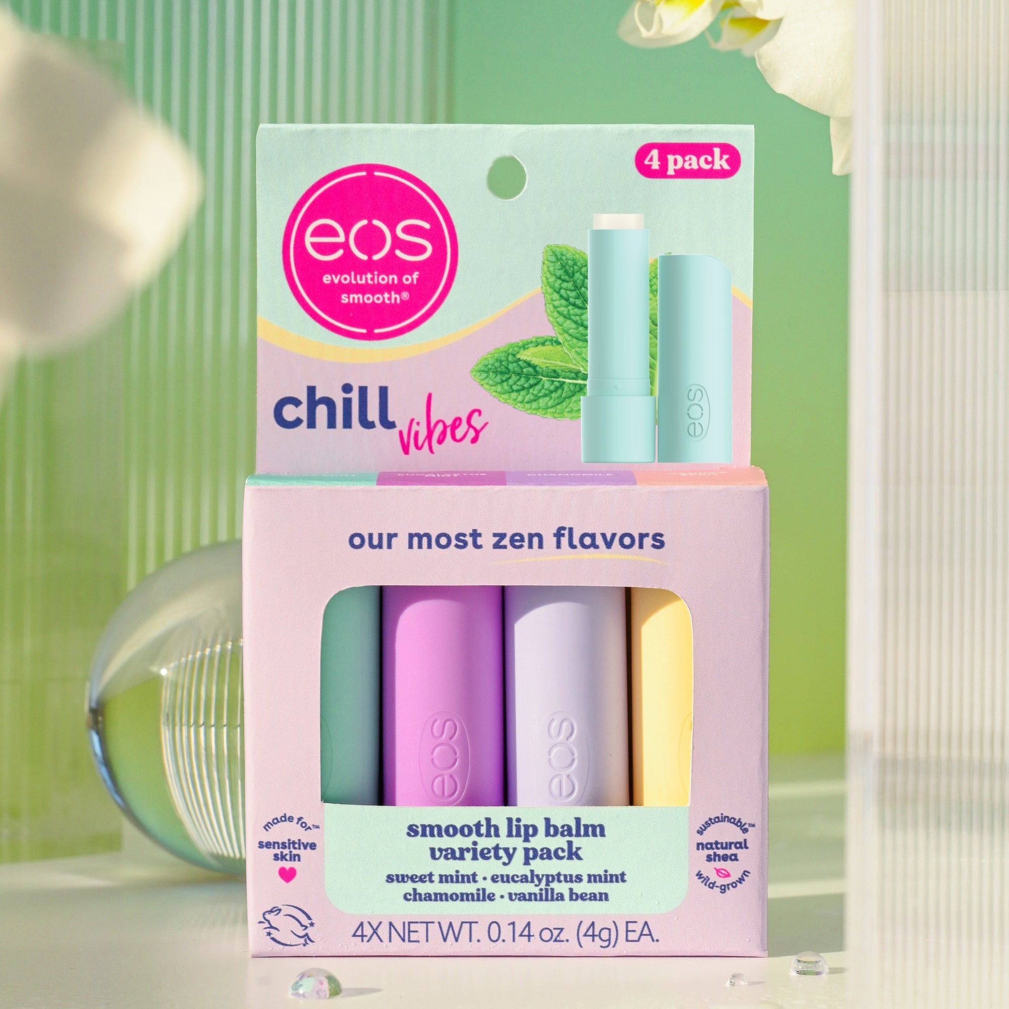 Chill Vibes 4-Pack Lip Balm